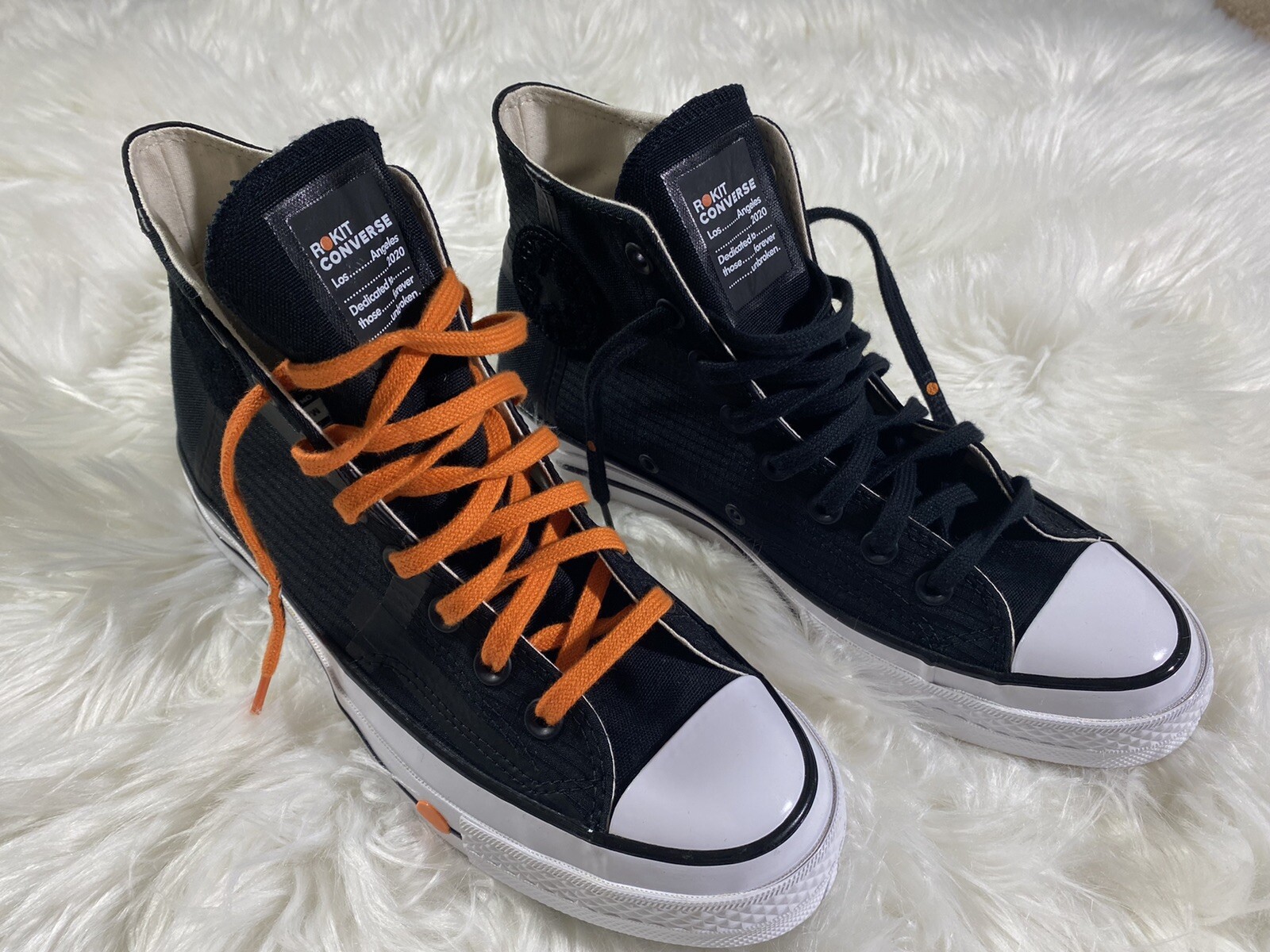 Converse x Rokit Mens Chuck Taylor 70 HI Black White Size 8 Wmns 10 168211C  | eBay