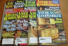 American Woodworker Magazines year 2003, 2004, 2005, 2006  Lot of 8