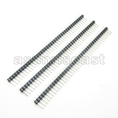 200 x Copper 1 x 40 Pin 2.54mm 0.1'' Pitch Single Row Male Pin Header Wholesale