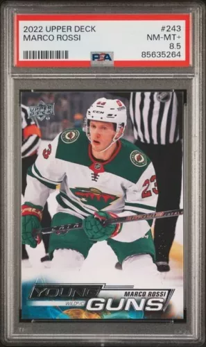 2022 Upper Deck Young Guns MARCO ROSSI #243 RC ROOKIE PSA 8.5 NM-MT Wild