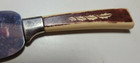 Regent Sheffield ENGLAND Stainless Cheese Server Woodgrain Leaf Pattern Handle — photo 3