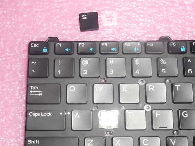 SINGLE KEY CAP+PLASTIC CLIP FOR Precision 7710 from 383D7 MODEL SN7232BL