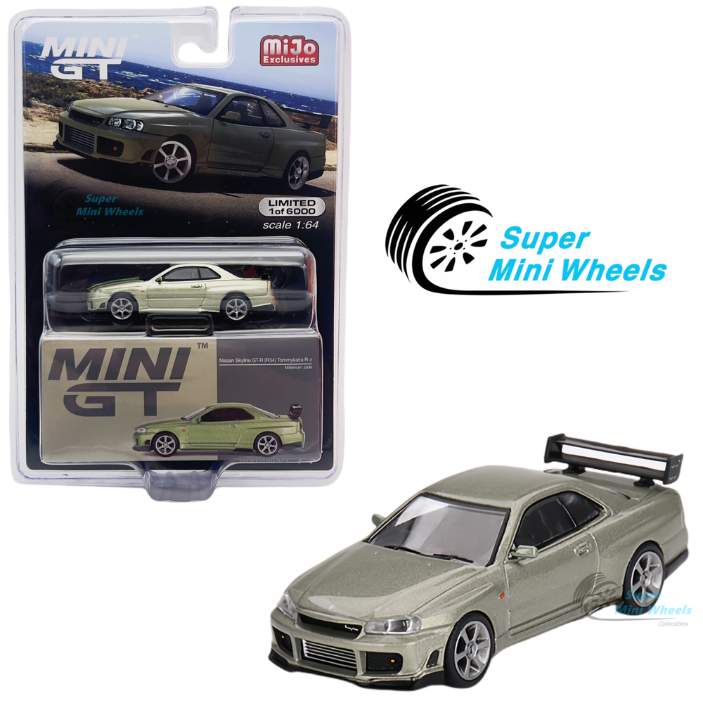 Mini GT 1:64 Nissan GT-R (R34) Tommykaira R-z Millenium Jade #697
