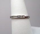 10K White gold 12 Diamond Anniversary Band Ring Size 7 [R237] — photo 2