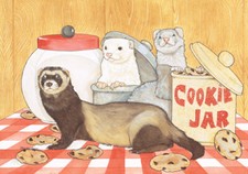 Ferret Note Cards Set of 10 cards & 10 envelopes