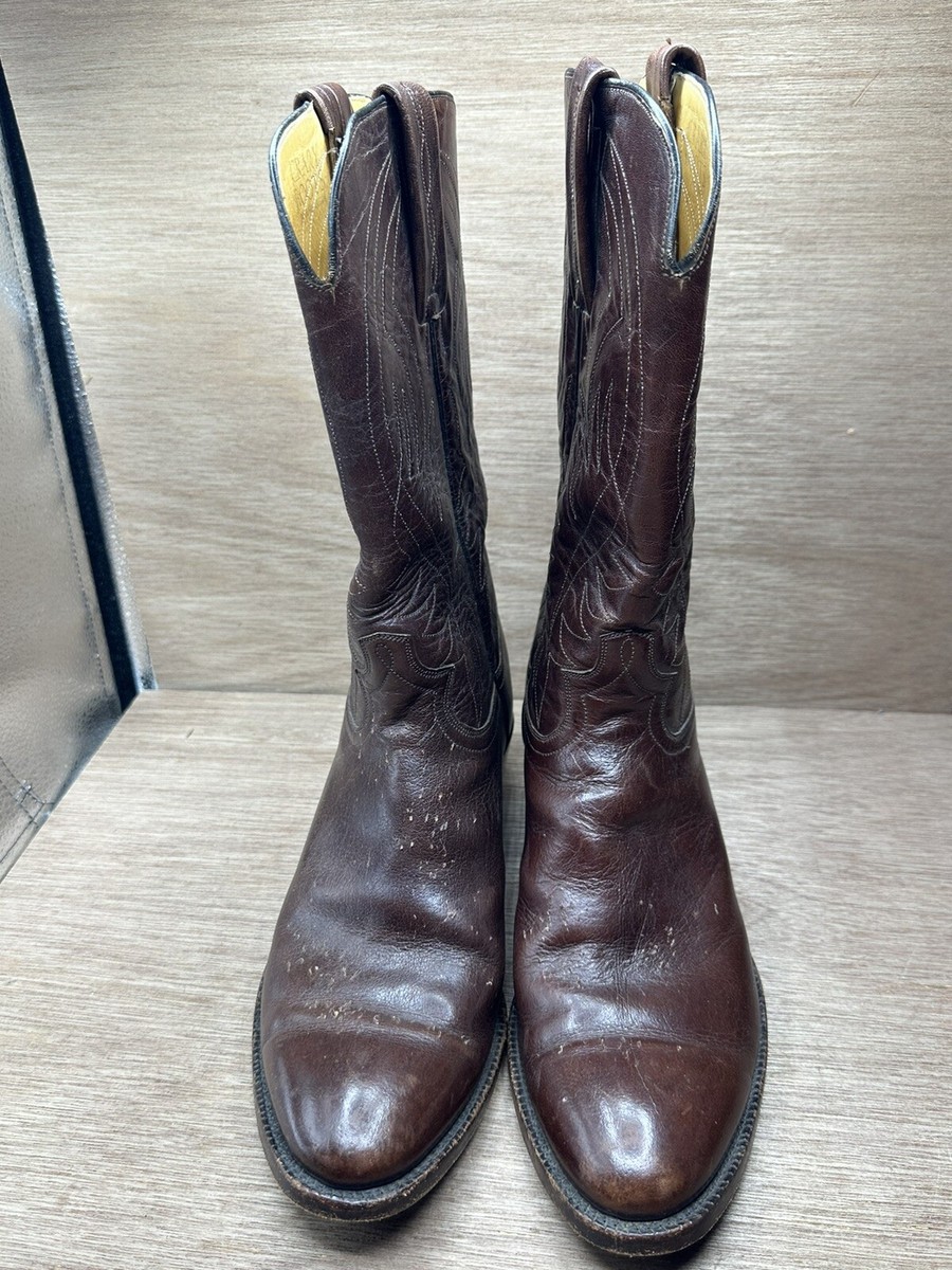 Crary Portland, Oregon Handmade Custom Cowboy Boots Men’s Size 11 D