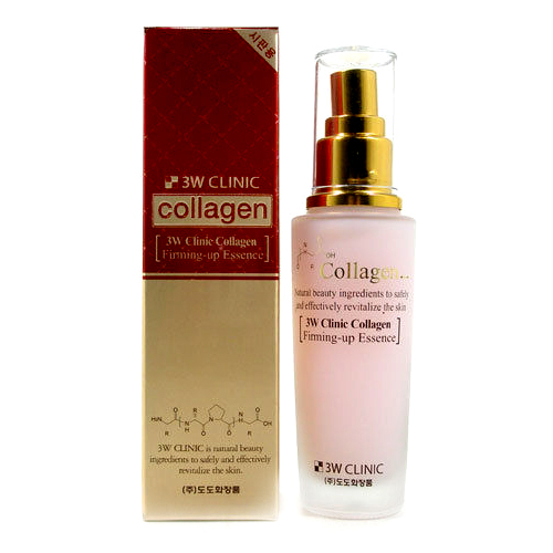 3W CLINIC Collagen Foundation, Collagen Makeup Base, Collagen Firming-up Essence