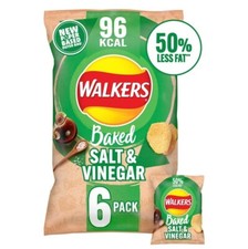 WALKERS BAKED SALT AND VINEGAR MULTIPACK X 2