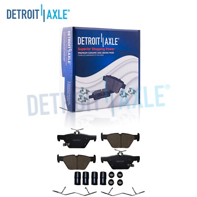 Rear Brake Pads w/ Hardware Set for Subaru Ascent Crosstrek Forester Legacy WRX