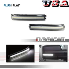 FOR 09-14 FORD F150 CLEAR LENS WHITE LED TOWING/SIDE MIRROR TURN SIGNAL LIGHTS
