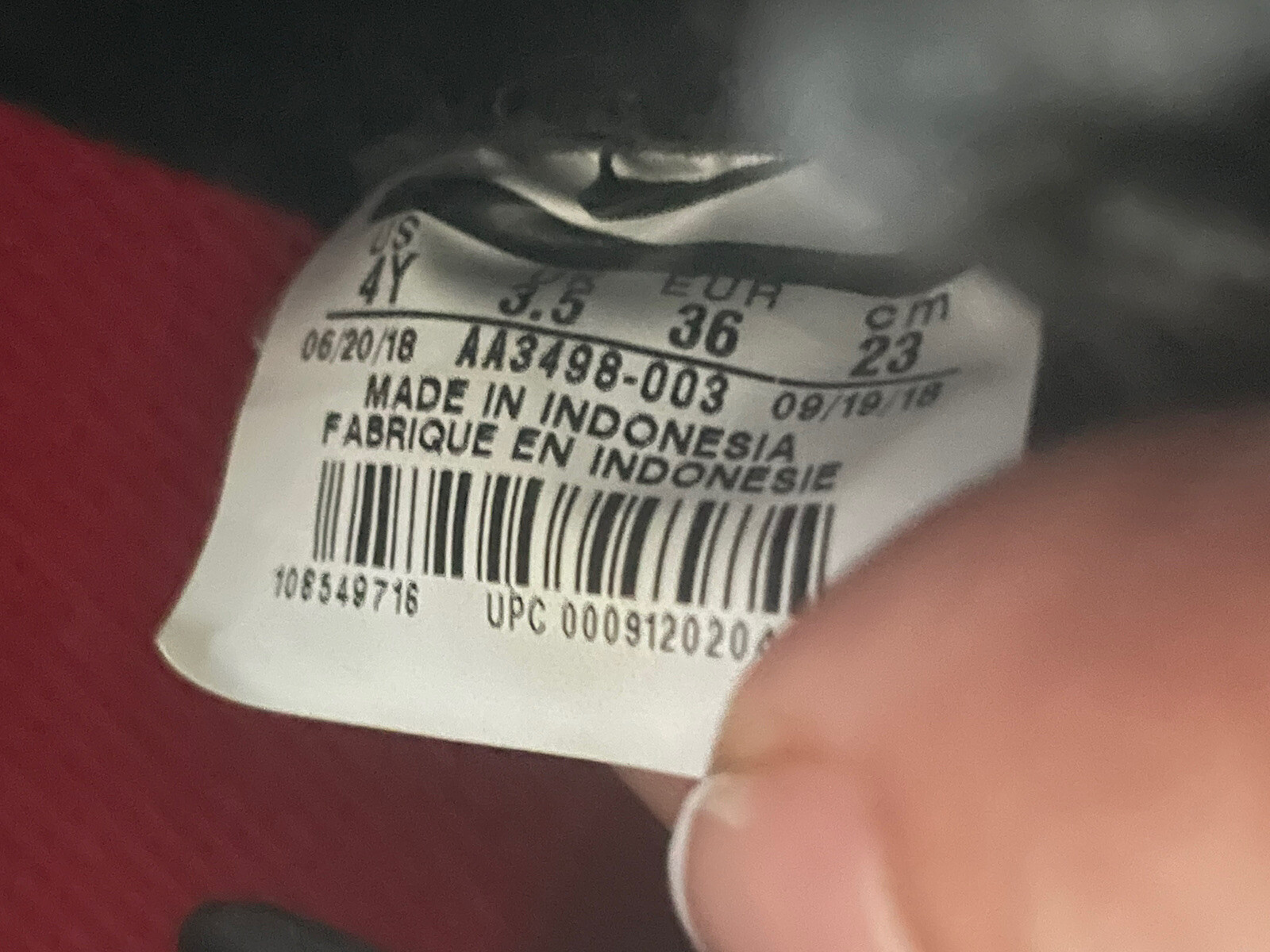 NIKE CORTEZ AA3498-003 Basic Plaid red black snea… - image 8