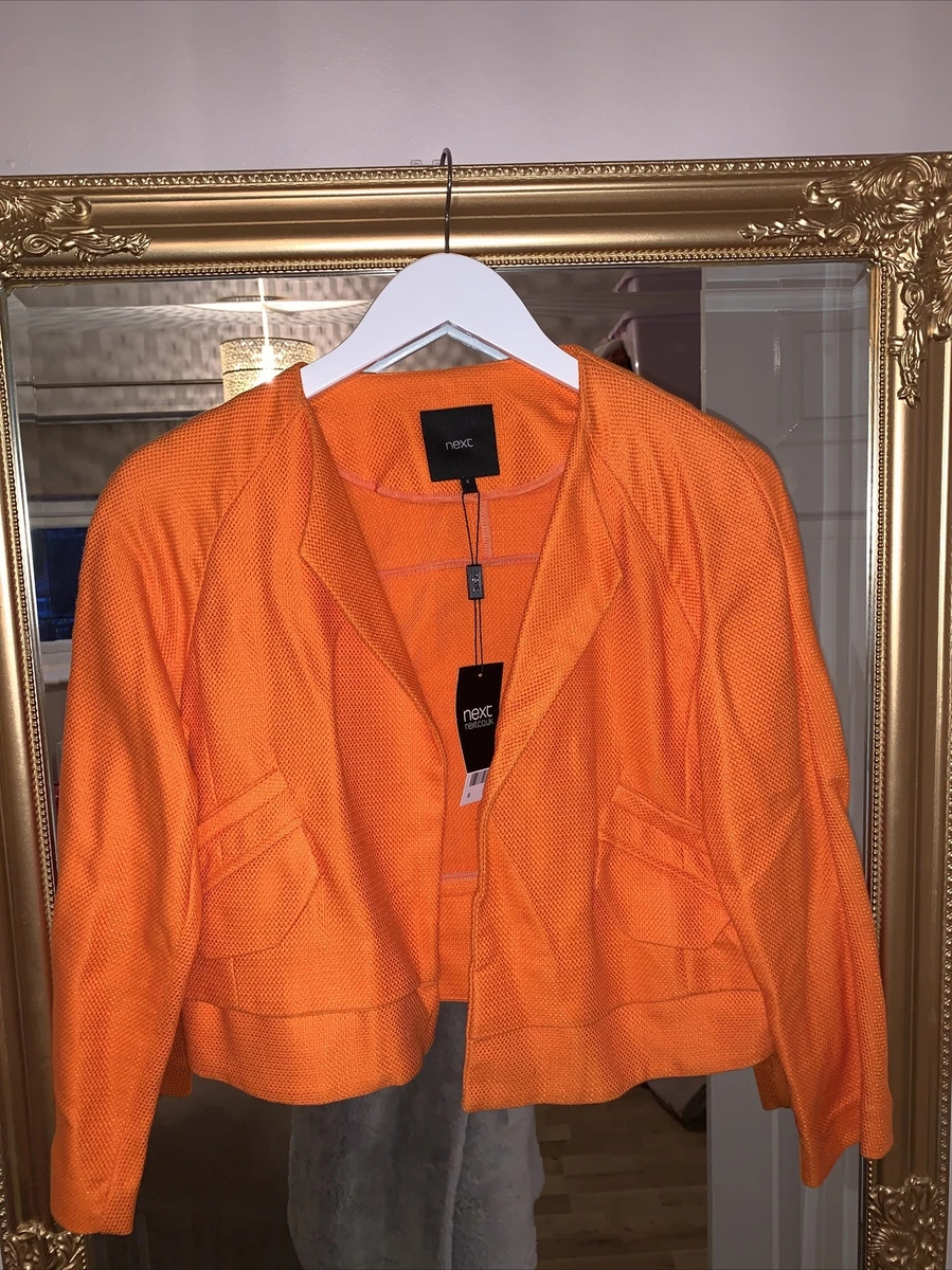 Orange store jacket next