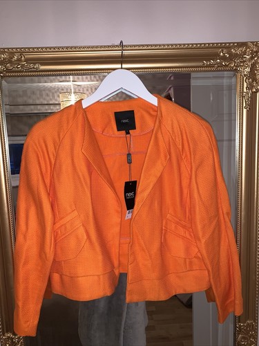 Next Orange Jacket Size 8 | eBay