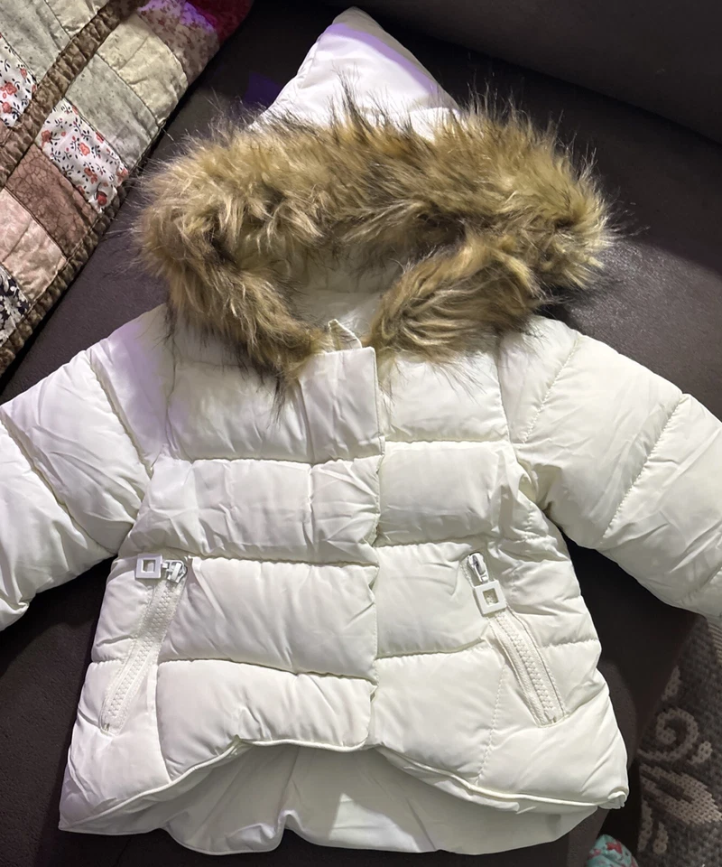 Chaqueta Denali Infantil Con Piel Real, Bebé Talla 70 Europea, que es 6/12 Meses Foto 3 de 4