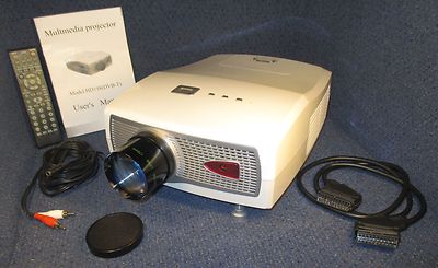 Portabler Multimedia LCD-Projektor / Beamer HD 198 DVB-T in weiß incl. FB in OVP