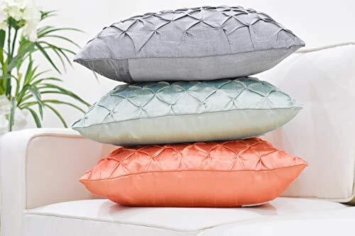 Salmon Decorative Throw Pillow Cover - 24x24 inch | Decorative Washable Cushi... Foto 4 de 4