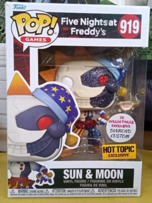 Funko Pop! (DIAMOND) Five Nights at Freddy's Sun and Moon CUSTOM FNAF VHTF RARE