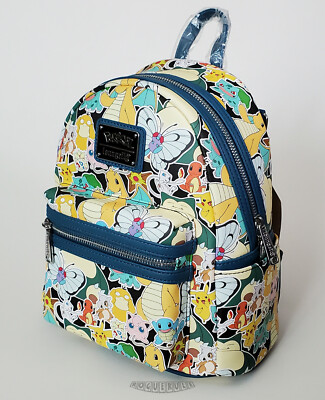 ?Loungefly Pokemon Sticker Collage Mini Backpack  display picture 1