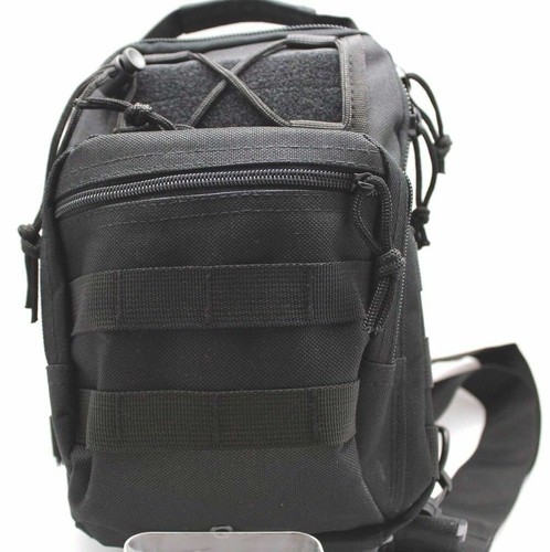 Nylon Crossbody Multiple Compartments Conceal Carry Tactical Gun Sling Bag - Picture 14 of 28