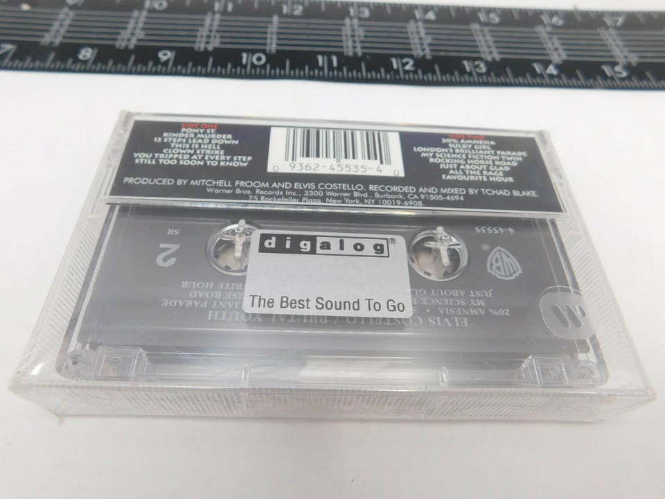 Sealed Elvis Costello Cassette Brutal Youth Audio Tape C16-3 45535-4 - Image 2 of 3