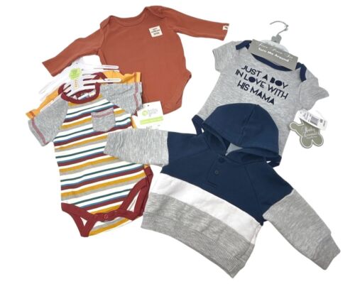 Baby Clothes - Bodysuits, Sweatshirt, Hat, Socks - Sizes 0-3M & 3-6M Boys
