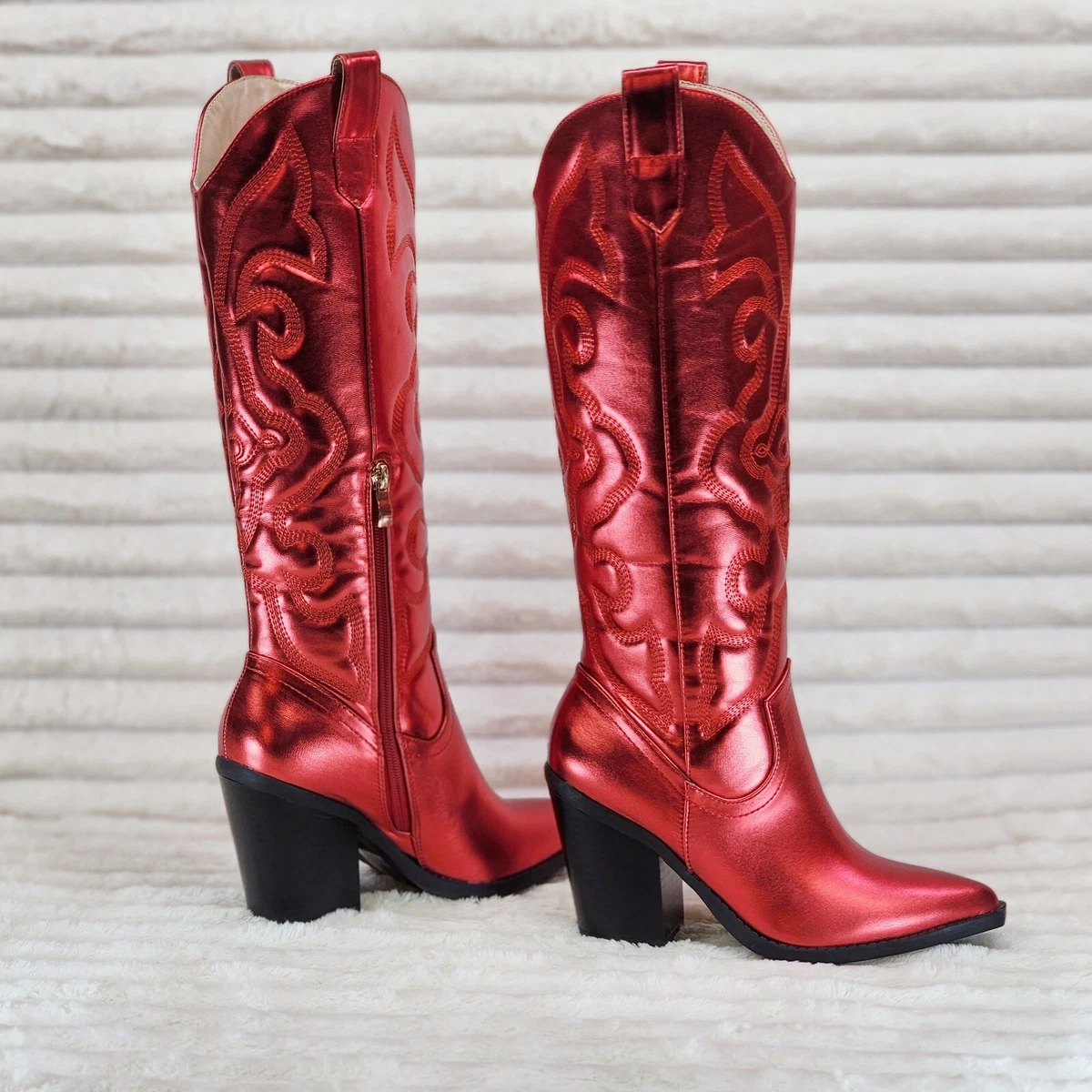 Metallic clearance cowgirl boots