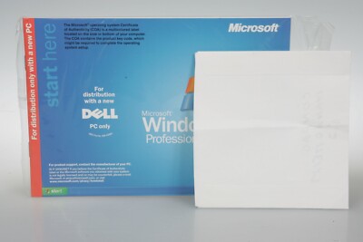 Microsoft Windows XP Professional Dell Reinstallation Grey CD STILL SEALED!