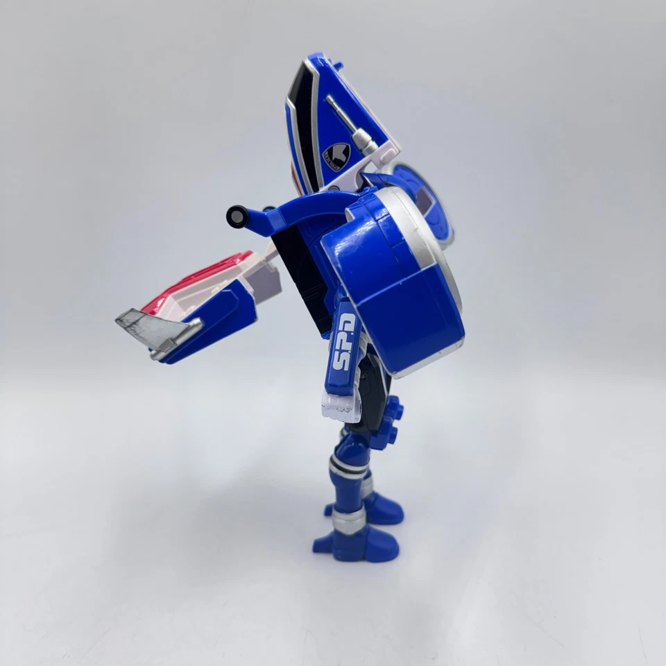 Figura de acción suelta Power Rangers SPD Blue Delta Morphin Ranger to Vehicle 6" Foto 4 de 4