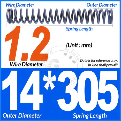Molla a compressione lunghezza 305 mm molle a pressione OD 3-60 mm filo diametro 0,3 mm-6,0 mm - Foto 60 di 196