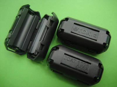 10pcs TDK 5mm Clip On EMI RFI Filter Snap Around Ferrite NEW