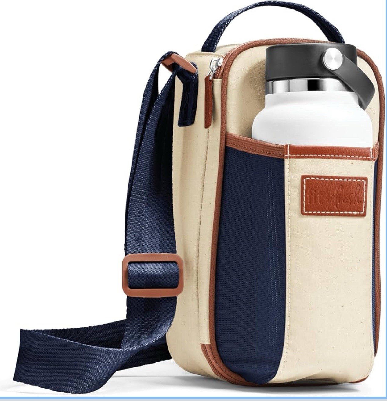 Fit&Fresh Deluxe Water Bottle Bag With Insulated Component, 