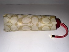 Coach Signature Khaki/saddle Mini UV Protection Umbrella - New with tags