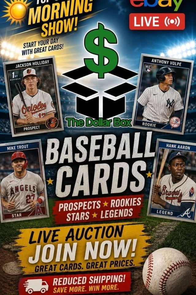 Baseball Prospects, Rookies, Stars, and Legends!  Reduced shipping!