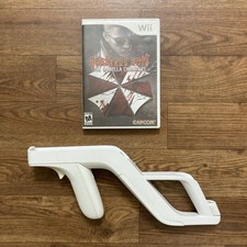 Resident Evil Umbrella Chronicles Nintendo Wii CIB Complete Wii Zapper Bundle