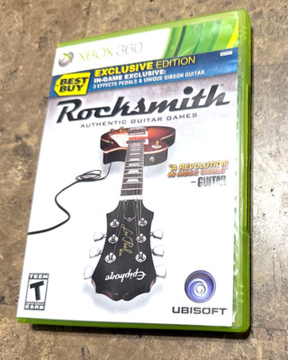 Rocksmith Xbox 360 Best Buy Exclusive Edition Complete Case Manual Insert & Disc