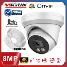 Vikylin 4K 8MP Security IP Camera POE IR30 Speaker MIC Turret Indoor Onvif Lot
