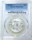 1949-D Franklin Half Dollar PCGS MS64FBL Frosty White New Holder #P311A
