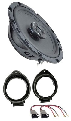 Ground Zero 110 Watt 16.5 cm 2-Way Speakers for Opel Astra Adam Mokka Meriva