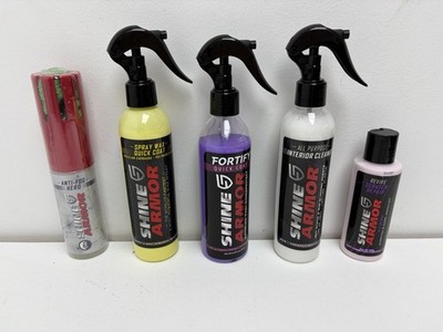 5er Set Glanzpanzer für Auto Kratzer Reparatur, Antibeschlag, Innenraumreiniger & Wachs
