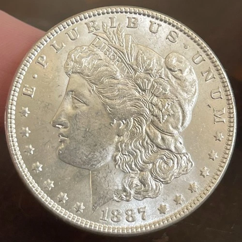 1887 P Morgan Silver Dollar ~ MS BRILLIANT UNCIRCULATED ~ 90% Silver $1