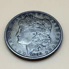 1890 Liberty Morgan Silver Dollar No Mint Mark Antique Collectible Coin