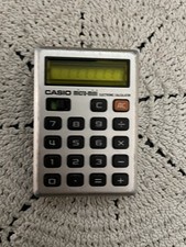 Casio Micro-Mini Electronic Calculator Original Case 1970s Tested Working Japan