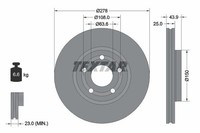 Textar Bremsscheibe 92327503