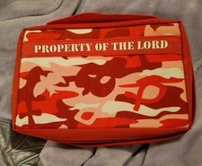Pink Property Of The Lord Bible 9" By 6"  Cover/Holder