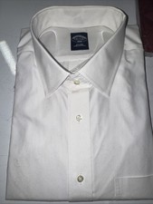 Brooks Brothers 1818 White Dress Shirt 18.5 34/35 Non-Iron New w/ Tag