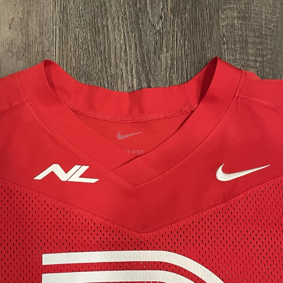 SMU Mustangs Nike Jersey Red White Blue Pony Youth XL - Image 2 of 4