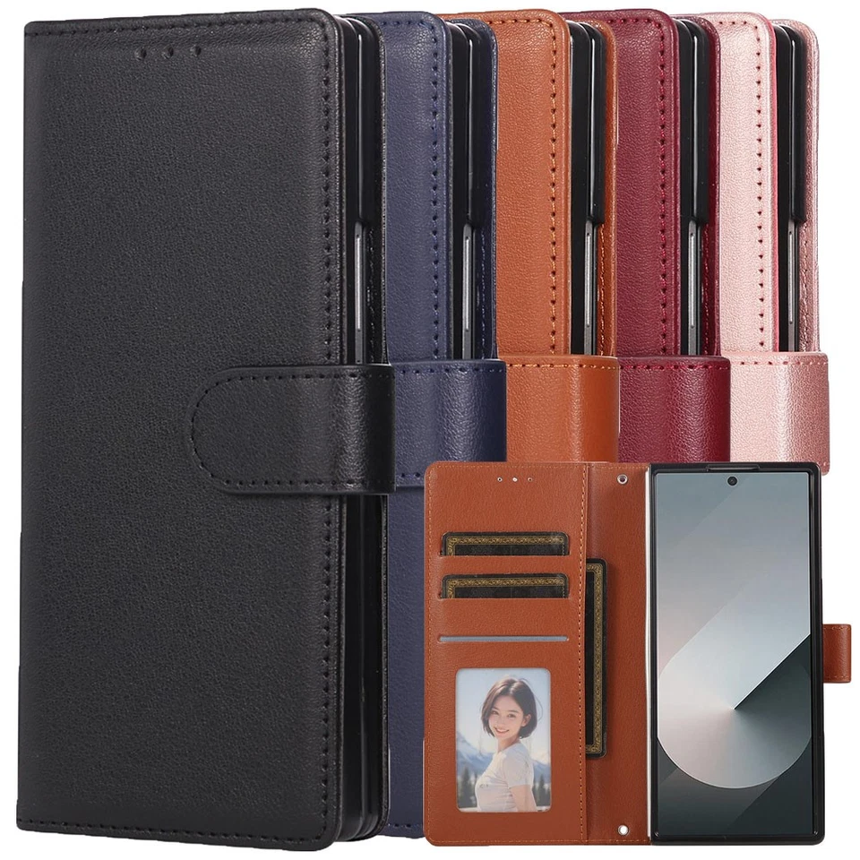 Handy Tasche für Samsung Galaxy Z Fold7 Wallet Magnet Klappetui Schutzhülle Case - Bild 1 von 1