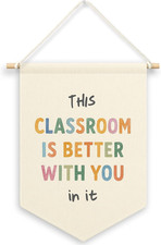 Classroom Banner Canvas, Nursery Kids Room Decor, This Classroom Is Better with
