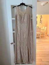 Dark Gold Formal Wedding Guest Dress. Size 14W