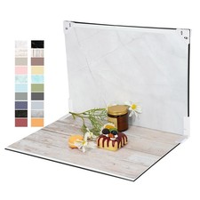 16.5x11.7 Inch Tabletop Photo Backdrop Kit 10 DoubleSided Backgrounds Food